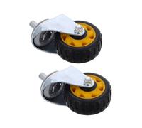 BAZEITFLOW 2pcs Heavy Duty Pallet Jack Wheels Replacement with Oil Drainer Swivel Casters Fulldirectional Steering Floor Jack Casters for Garage Repair Tools Flexible Adaptive Steering