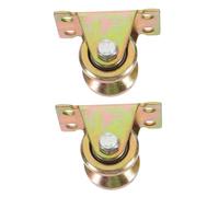 BAZEITFLOW 2pcs Heavy Duty Pulley Block Small Silent Rope Pulleys with Bearings for Track Wall Ceiling Mount Load-bearing Rope Wheels for DIY Lifting and Material Handling