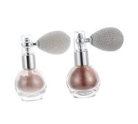 BAZEITFLOW 2Pcs Highlighter Powder Sprayer for Face Body Hair Shimmering Glitter Spray Makeup Tool Non-pore-blocking Suitable for All Skin Types Eye-catching Cosmetic Accessory