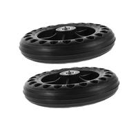 BAZEITFLOW 2pcs Honeycomb Structure Wheelchair Front and Rear Replacement Wheels Impact-Resistant Material with Central Lightweight Electric Wheelchair Rear Wheel Assembly for Smooth Mobility