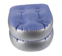 BAZEITFLOW 2pcs Inflatable Bath Seat Cushion Suction Cups Blue Thickened Portable Spa Shower Cushion Pads Adult Bathtub Seat for Bathroom Accessories