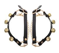 BAZEITFLOW 2Pcs Large Jingle Bells for Shoes and Boots Christmas Party Decorations Easy to Attach Festive Holiday Atmosphere for Family Gatherings