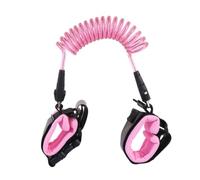 BAZEITFLOW 2PCS Lost Wristband with Locking Rotating Head Pink Traction Safety Bracelet for Comfortable Hand Strap for Crowded Places and Family Outings
