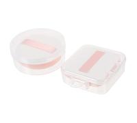BAZEITFLOW 2pcs Makeup Sponges for Foundation and Powder, Triangular and Round Reusable Beauty Applicators, Dry and Wet Dual-use with Storage Box, Suitable for Women’s Face Makeup