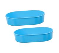 BAZEITFLOW 2pcs Medical Organization Tray Plastic Medication Storage Organizer Compact Pill Dispenser Tray for Hospitals Clinics Nursing Homes Easy-clean Medication Counter