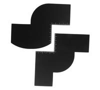 BAZEITFLOW 2pcs Men's Beard Shaping Tool Hairline Guide Shaping Card s w Style Neckline Template Grooming Template for Barber Haircut Shaper and Line up Tool