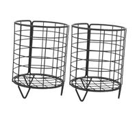 BAZEITFLOW 2pcs Metal Rabbit Feeder Basket Hanging Hay Rack for Guinea Pigs Small Animals Iron Cage Feeder Holder for Rabbits Chinchillas
