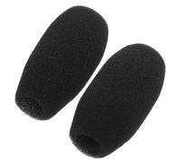 BAZEITFLOW 2pcs Mini Lapel Microphone Wind Covers Noise-reducing Sponge Replacement Caps for Headset Mic Conference Speech Teaching Use Lightweight Easy to Replace Enhance Voice Clarity and