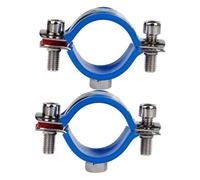 BAZEITFLOW 2Pcs Office Chair Saver Clips with Stainless Steel and Plastic Construction Fix Sinking Tool for Heavy People Pipe Clamp Design to Stop Height Loss and Support Tubular Frames