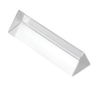BAZEITFLOW 2pcs Optical Crystal Triangle Prisms Portable Light Refraction Tools with Polished Edges for Physics Teaching and Outdoor Photography Experiments