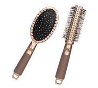 BAZEITFLOW 2Pcs Paddle Hair Brushes with Scalp Massage Detangling Combs for Dry Hair Skin Friendly Material Ergonomic Handle