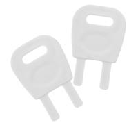 BAZEITFLOW 2pcs Paper Towel Dispenser Keys for Commercial Use Wear-resistant Plastic Roll Paper Towel Dispenser Key with Sleek Minimalist Design Convenient to Open in Restroom