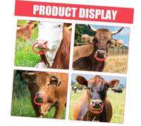 BAZEITFLOW 2pcs Plastic Cattle Nose Ring Lightweight Durable Cow Weaning Tool Comfortable Fit for Various Nose Shapes Farm Livestock Management