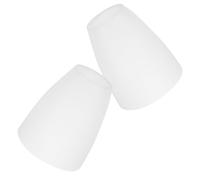 BAZEITFLOW 2pcs Plastic Desk Lamp Shades with Center Light Diffusers for Table and Floor Lamps White Contemporary Home and Hotel Lighting Covers