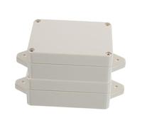 BAZEITFLOW 2Pcs Plastic Junction Box Enclosure Electrical Project Case for Electronics Protection and Wiring Management with Construction
