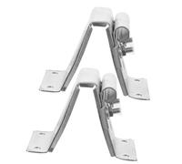 BAZEITFLOW 2pcs Plated Garage Door Adjustable Top Roller Brackets for Residential Doors Durable Hardware for Secure and Smooth Operation Easy Replacement and Repair Accessories