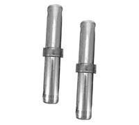 BAZEITFLOW 2pcs Plated Scaffolding Coupling Pins with Spring Retainer Heavy Duty Insert Pins for Scaffold Replacement High Load Capacity Connectors for Mobile Construction