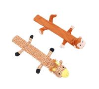 BAZEITFLOW 2pcs Plush Animal Print Stethoscope Covers Soft Cartoon Sleeve Protector for Nurses Doctors Easy to Install Neck Wrapper Preventing Tangling and Enhancing Comfort