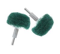 BAZEITFLOW 2pcs Polishing Pad Mushroom Buffing Wheel Fiber Flap Abrasive Grinding Head for Rotary Tools Stainless Steel Sanding Dome Polisher for Metal Jewelry Wood Plastic Ceramic Glass