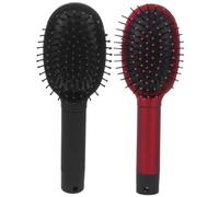 BAZEITFLOW 2Pcs Portable Diversion Hair Brush Comb Storage Box with Hidden Compartment for Secure Money Jewelry Organizer Small Sturdy Plastic Holder