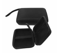 BAZEITFLOW 2pcs Portable Eva Hard Shell Blood Meter Carrying Case 15x10x4.5cm Black Travel-friendly Diabetes Testing Kit Organizer Storage Pouch