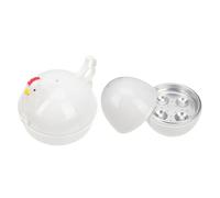 BAZEITFLOW 2Pcs Portable Microwave Egg Boiler Heat Resistant Adorable Egg Steamer Cups Childlike Design and Tasteless Material Easy to Use for Healthy Breakfast