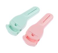 BAZEITFLOW 2Pcs Portable Wide Angle Eyelash Curlers with Ergonomic Non-Slip Handle Lash Curling Tools for Women Daily Makeup and Party Use