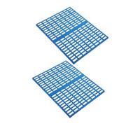 BAZEITFLOW 2Pcs Rabbit Cage Mat for Small Animals Washable Bunny Feet Pads Soft Plastic Resting Mat for Guinea Pig and Bunny Cages Cute Rabbit Design Easy to Clean