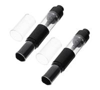 BAZEITFLOW 2pcs Retractable Blending Brush with Dispense Bottle Design Soft Skin-friendly Bristles for Liquid Foundation and Pressed Powder Portable Travel Makeup Brush for Uniform