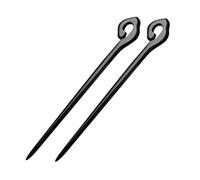 BAZEITFLOW 2pcs Retro Chinese Style Ebony Hair Sticks Vintage Hairpin for Women Smooth Polished Ancient Hair Accessories for Traditional and Modern Hairstyles Multipurpose Headdress Pins
