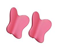 BAZEITFLOW 2Pcs Room Cabinet Handles Butterfly Shaped Metal Pulls Durable Drawer Door Knobs for Wardrobe Dresser Cupboard Furniture Easy to Install Colorful Pink Design