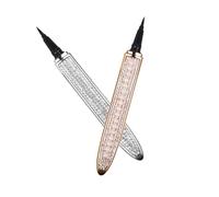 BAZEITFLOW 2Pcs Self-adhesive Eyeliner Pens Ultra-fine Tip Makeup Eye Lining Pens with Intense Pigment Quick-dry Suitable for Upper and Lower Lash Lines Fashionable Eye Grooming Supplies