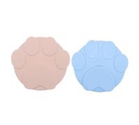 BAZEITFLOW 2pcs Silicone Pet Food Can Covers Pet Can Lids Airtight Seal Caps in Blue and for Secure Storage of