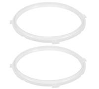 BAZEITFLOW 2pcs Silicone Sealing Rings for Electric Pressure Cooker Replacement High Temperature Resistant Cooker Sealing Gaskets Compatible with Midea Accessories