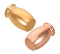 BAZEITFLOW 2pcs Small Metal Pet Ashes Urns with Paw Print Keepsake Box for Dogs and Cats Puppy Cremation Memorial Holder for Fur Teeth and Ash Storage Compact Home Display