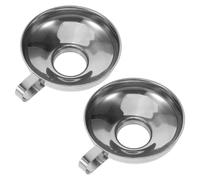 BAZEITFLOW 2Pcs Small Stainless Steel Wide Mouth Funnels for Ashes Urn Filling Mini Funnel Set for Cremation Jewelry and Bottle Filling for Memorial Use