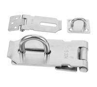 BAZEITFLOW 2pcs Stainless Steel Door Lock Hasp Latch Heavy Duty Security Clasp for Gates Wooden Doors Fences Windows Easy DIY Installation Durable Crack Resistant Material