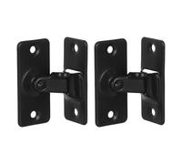 BAZEITFLOW 2pcs Stainless Steel Sliding Door Locks for Cabinets Indoor Barn Gate Latch Flip Hasp Bathroom Security Lock with Space-Saving Right Angle Design