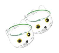 BAZEITFLOW 2pcs Transparent Pet Hair Collector Keychain Portable Cat Dog Hair Keepsake Capsule for Lost Whiskers Storage Travel-friendly Memorial Pendant for Animal Lovers
