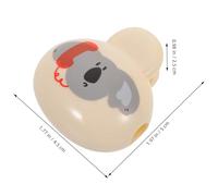 BAZEITFLOW 2pcs Travel Toothbrush Head Covers with Secure Clip Plastic Protective Caps for Electric Manual Brushes Cute Cartoon Bear Koala Design Portable Hygiene Case for Travel Storage