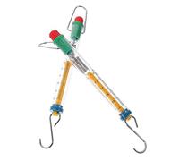 BAZEITFLOW 2pcs Tubular Spring Scales Force Scale Dual Grams Newton Measurement Physics Experiment Tool for Classroom Demonstrations Transparent Cylinder Design Random Color