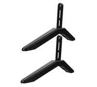 BAZEITFLOW 2pcs Tv Bracket Stand Base with Screws Stable Fixed Mount for LCD LED Flat Screens No Drilling Required Easy Installation Tv Holder for Table Cabinet Shelf Use