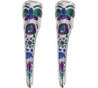BAZEITFLOW 2pcs Vintage Finger Claws Nail Rings Armor for Cosplay Halloween Costume Manicure Decoration Accessories