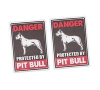 BAZEITFLOW 2Pcs Vintage Iron Dog Warning Signs Garden Decorative Signs with Pre Punched for Easy Hanging High Visibility Color and Safe Corners Practical Safety Notice