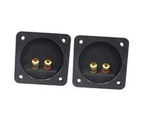 BAZEITFLOW 2pcs Way Speaker Box Connectors Screw Cup Terminal Accessories for Surface Mount Installation Loudspeaker Connector Parts for DIY Home Car Stereo