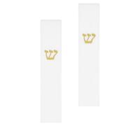 BAZEITFLOW 2pcs White Resin Mezuzah Case for Door Jewish Spiritual Mezuzah for Blessing Easy Installation Weather Resistant Indoor Outdoor Entrance Decor
