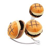 BAZEITFLOW 2pcs Winter Warm Pet Bed Cotton House Half Covered Bread Shape Soft Cozy Resting Nest for Hamsters Small Animals Random Color
