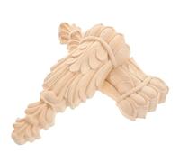 BAZEITFLOW 2pcs Wooden Carved Corbels in Vintage European Roman Style, Versatile Decoration Easy Installation for Homes and Villas, Classic Artistic Design for Elegant Interior Corners