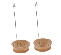 BAZEITFLOW 2pcs Wooden Incense Rope Holder Burner for Home Decor and Yoga Elegant Desktop Censer Ornament Craftsmanship for Meditation and Gift Giving