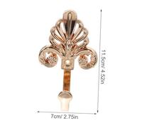 BAZEITFLOW 2Pcs Zinc Alloy Decorative Wall Hooks Vintage Style Pastoral Coat Hangers Wear Resistant for Clothes Hats Scarves Keys Bathroom Bedroom